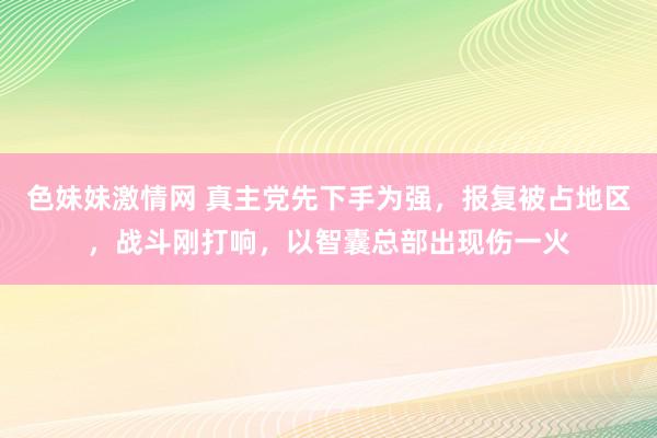 色妹妹激情网 真主党先下手为强，报复被占地区，战斗刚打响，以智囊总部出现伤一火