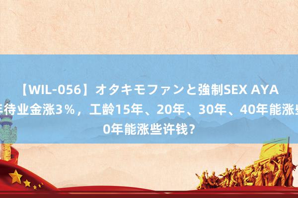 【WIL-056】オタキモファンと強制SEX AYA 2024年待业金涨3％，工龄15年、20年、30年、40年能涨些许钱？