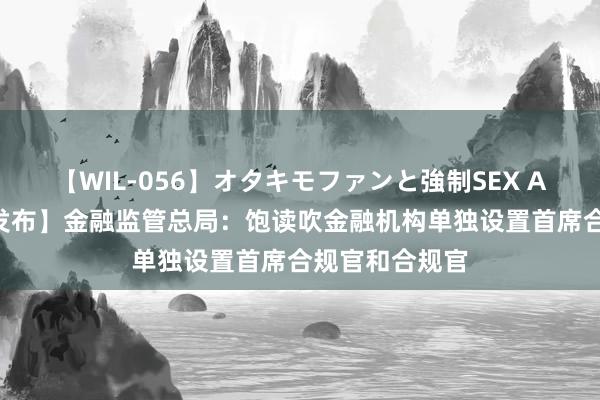 【WIL-056】オタキモファンと強制SEX AYA 【金融街发布】金融监管总局：饱读吹金融机构单独设置首席合规官和合规官