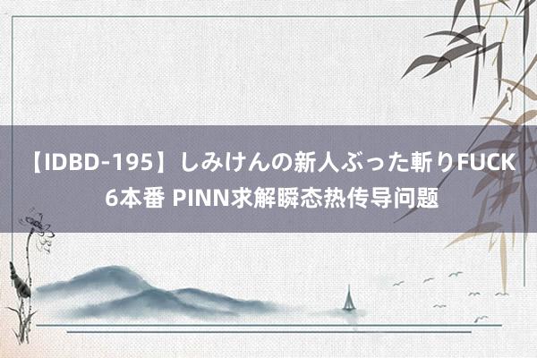 【IDBD-195】しみけんの新人ぶった斬りFUCK 6本番 PINN求解瞬态热传导问题