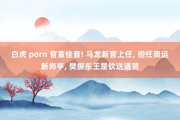 白虎 porn 官宣佳音! 马龙新官上任, 担任奥运新岗亭, 樊振东王楚钦送道贺